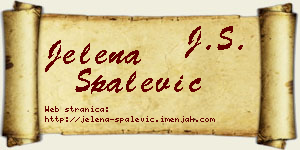 Jelena Spalević vizit kartica
